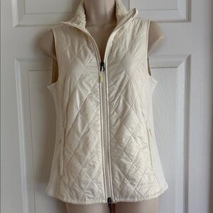L.L. Bean Women's Off-White Quilted Vest (sz X-small)